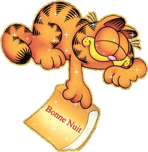 GIF bonne nuit Garfield